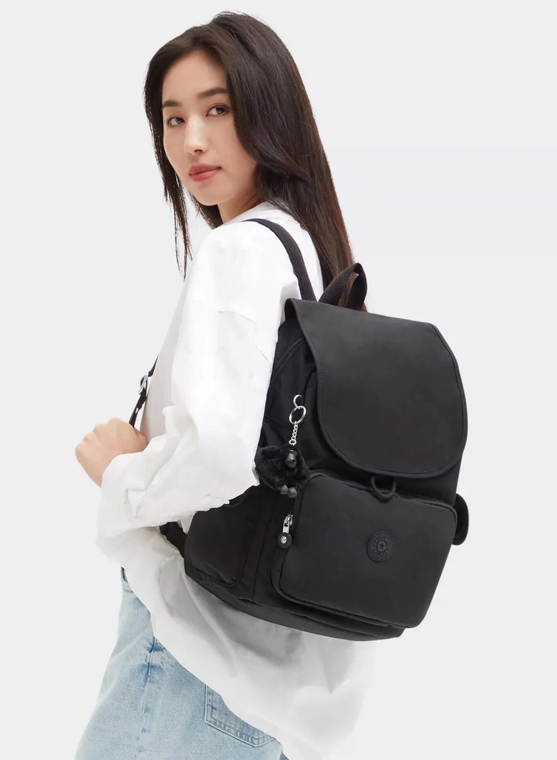 كيبلينغ حقيبة ظهر سيتي باك متوسطة أسود نوير - Image 2